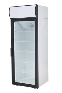 Шкаф холодильный POLAIR DM105-S белый, обрамл.черн, новый испаритель (Grey Line) 1103277d