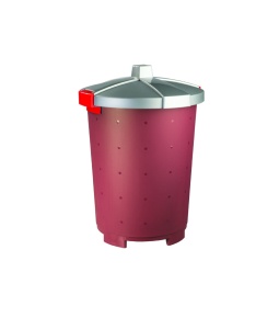 Бак для сбора отходов 65л, бордовый, Restola